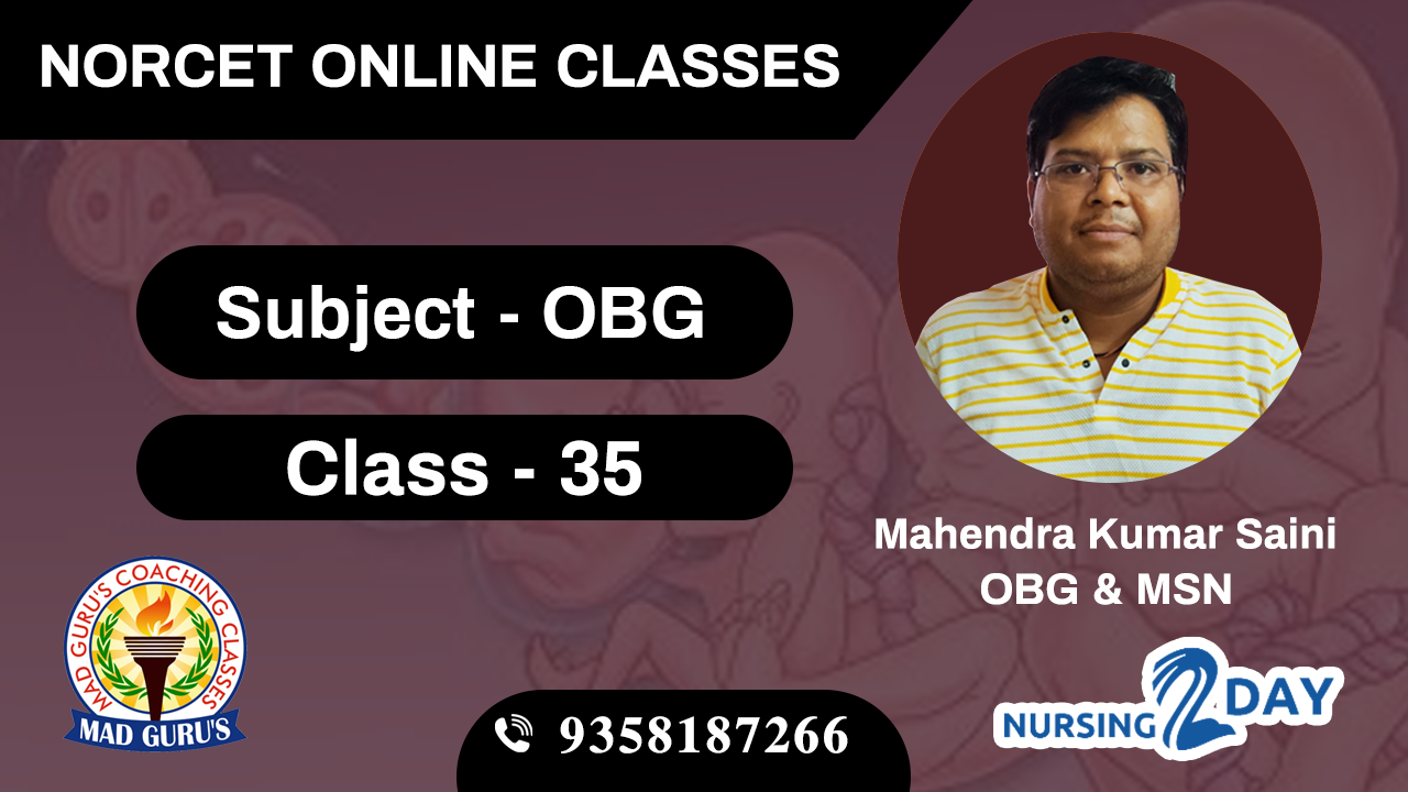 NORCET OBG Class 35